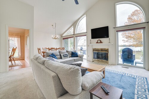 Lakefront Home w/ Deck & Dock in Oscoda Twp!