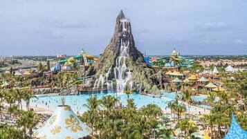 Een verwarmd zwembad