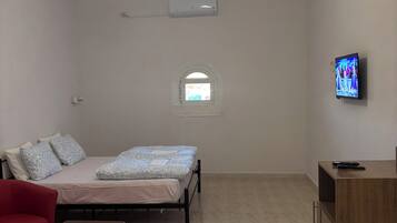 Individually decorated, individually furnished, desk, laptop workspace