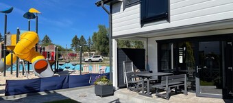 Holiday home with terrace, sauna