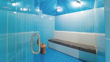 Sauna, steam room, body treatments, body wraps, body scrubs, facials