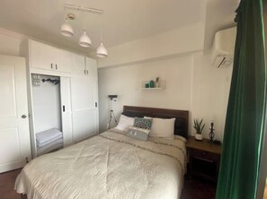 2 habitaciones, tabla de planchar con plancha, wifi y ropa de cama 