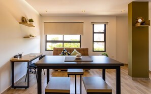 Standard Apartment, City View | Living area | Flat-screen TV - Caobos Center Coliving & Coworking (San José de Cúcuta)