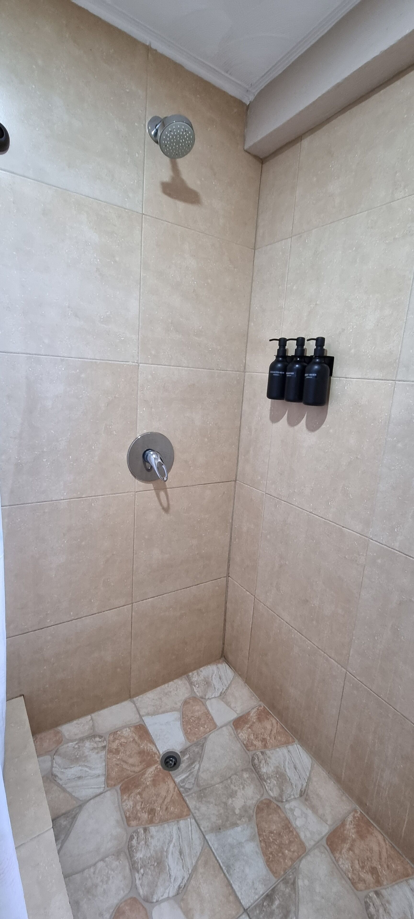 Towels, soap, shampoo, toilet paper