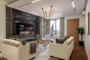 Junior Apartment, City View | 2 bedrooms, desk, laptop workspace, soundproofing