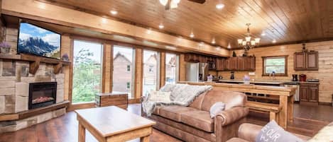 Fernseher, Kamin, Videospiele