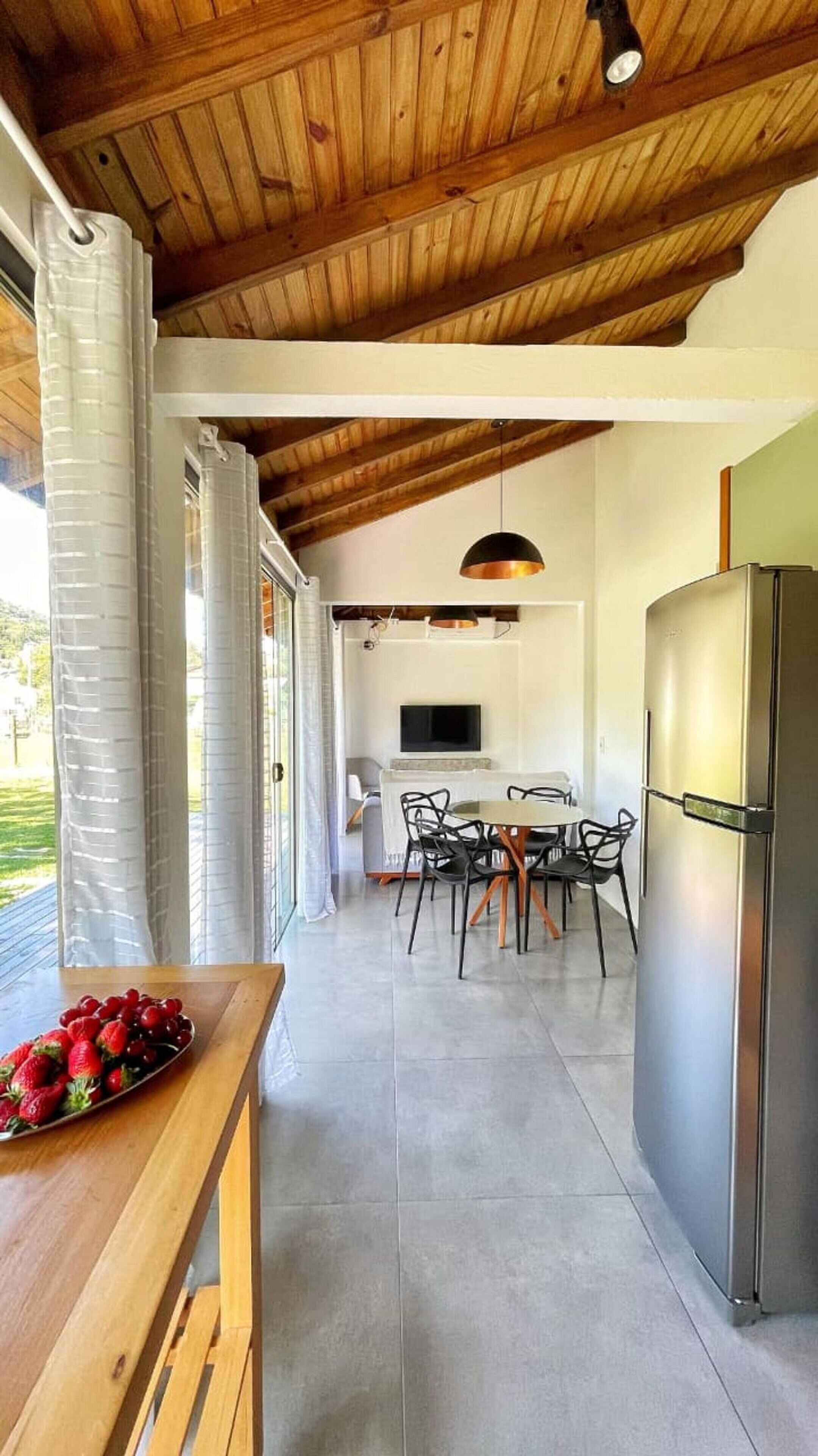 Premium House, Kitchen, Garden View | Private kitchen | Microwave, cookware/dishes/utensils, dining tables