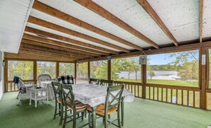 Dining - Blue Heron Point - Hot Tub, Kayaks, Fishing, 3 bedrooms on a no wake lake (Edmore)