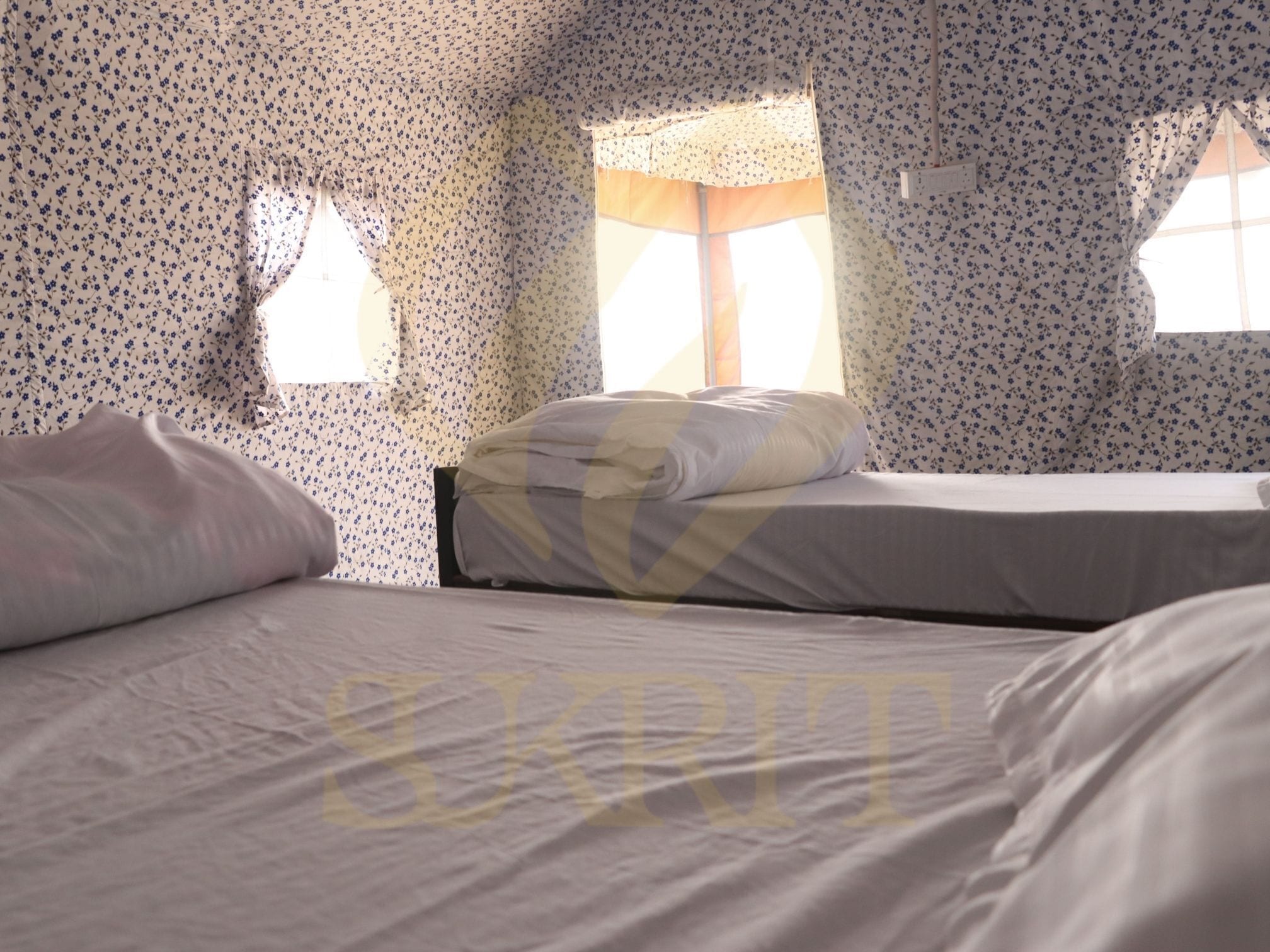 Premium tent | 1 slaapkamer, luxe beddengoed, beddengoed