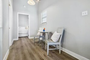 2 bedrooms, iron/ironing board, travel cot, WiFi