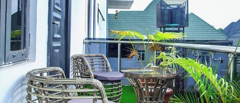 Căn hộ Deluxe, ban công, quang cảnh thành phố | Ban công