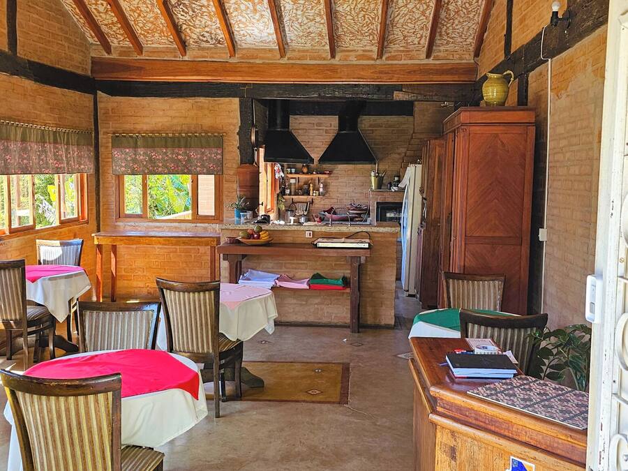 Outdoor wedding area