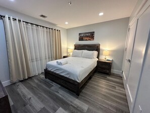 1 bedroom, iron/ironing board, travel crib, WiFi