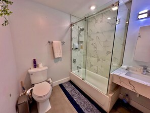 Free toiletries, hair dryer