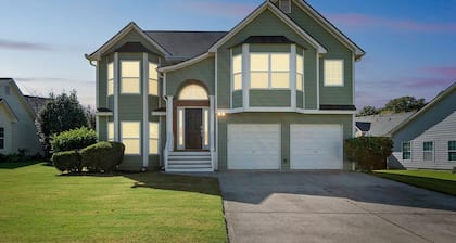 NEW! Modern 6BR Haven w/ Playroom, Gym & Deck!