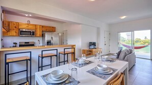 Private kitchen - Peaceful Penthouse in residential area  (Santo Domingo)