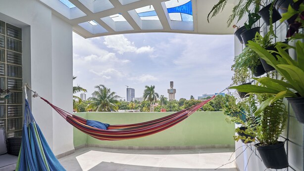 Comfort Penthouse, City View | Terrace/patio - Peaceful Penthouse in residential area  (Santo Domingo)