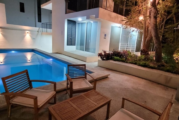 Una piscina climatizada