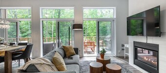 Luxury Chalet Galaxy, 4 beds,4 bath, Hot Spa/Tub, Fire-pit, GameArcade, Billiard