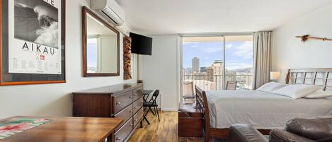 Desk, iron/ironing board, free WiFi, bed sheets