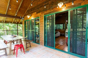 Outdoor dining - TreeTops by the Sea (Bingil Bay)