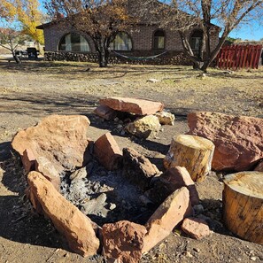 Property grounds - So much Fun! Spacious Home with Amenities Galore! Pool Table, Hot-Tub, Poker
 (Flagstaff)