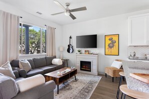 Superior House, 3 Bedrooms, Non Smoking, Balcony | Living area | 55-inch Smart TV with digital channels