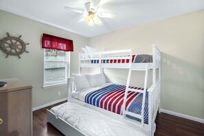 3 bedrooms, iron/ironing board, travel cot, WiFi