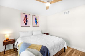 1 bedroom, travel crib, WiFi, bed sheets