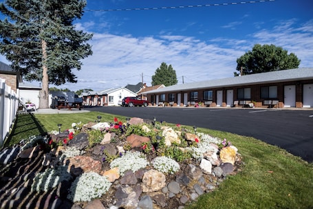 Property grounds. Blue Pine Motel