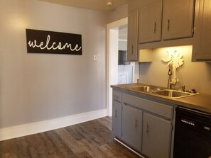 Fridge, microwave, oven, stovetop - 10 Historic Earle with Rustic Charm (Greenville)