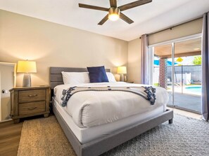 4 bedrooms, iron/ironing board, travel crib, WiFi