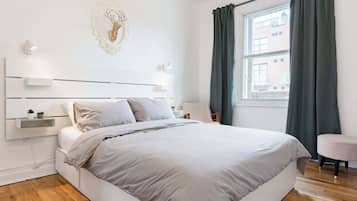 2 bedrooms, iron/ironing board, travel crib, free WiFi