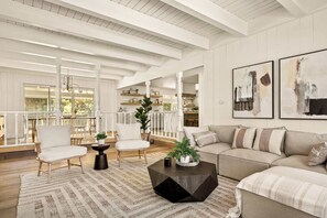 TV, fireplace, video games