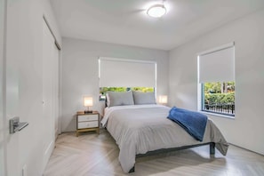 2 bedrooms, iron/ironing board, travel cot, WiFi