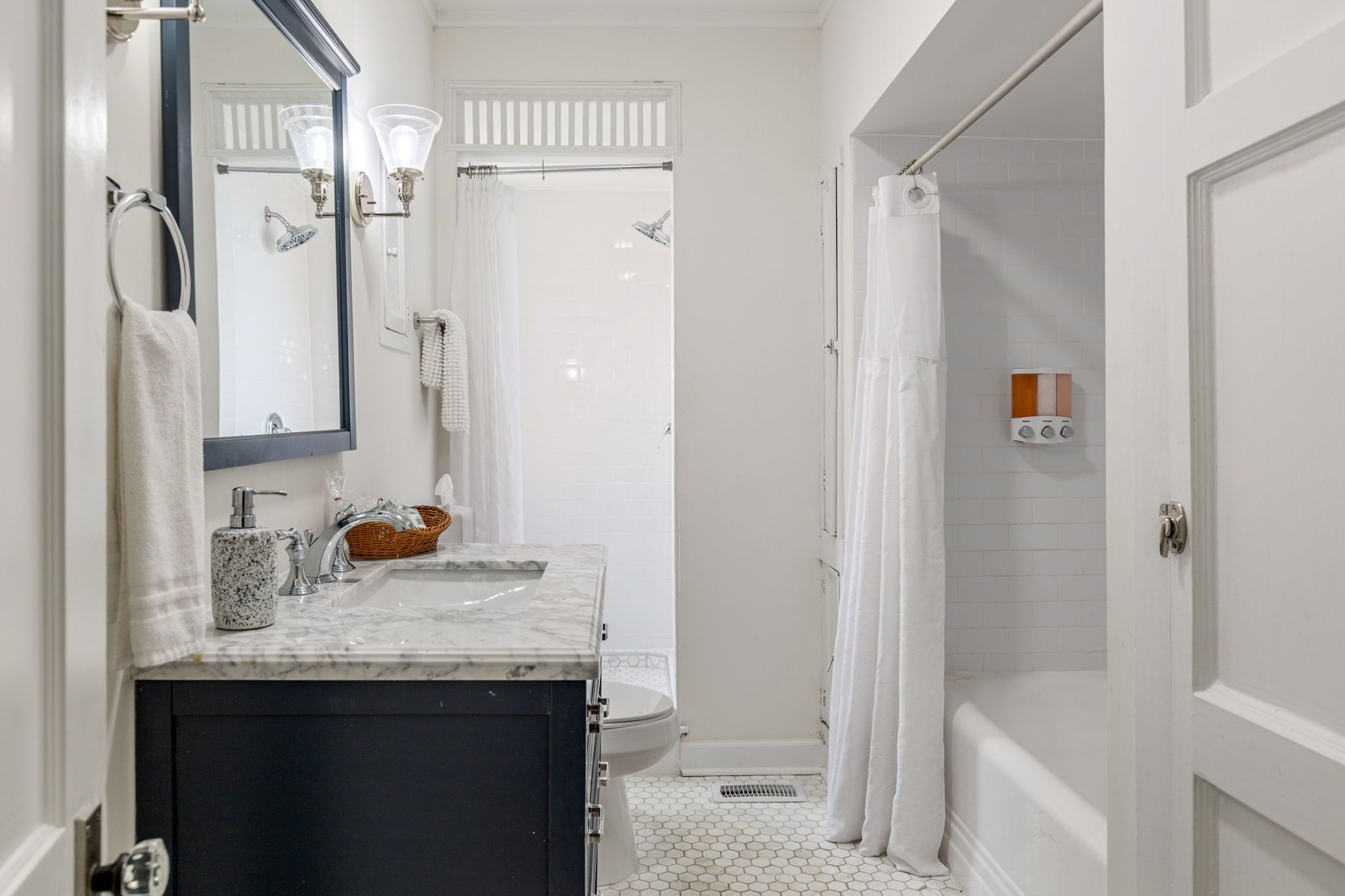 Hair dryer, towels