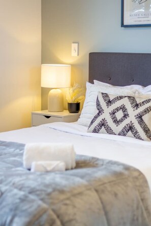 2 bedrooms, iron/ironing board, travel crib, free WiFi