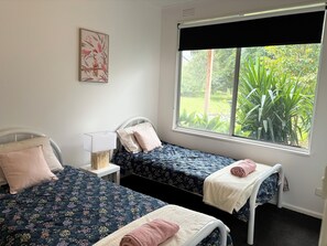 4 bedrooms, iron/ironing board, travel crib, WiFi