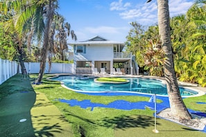 A heated pool