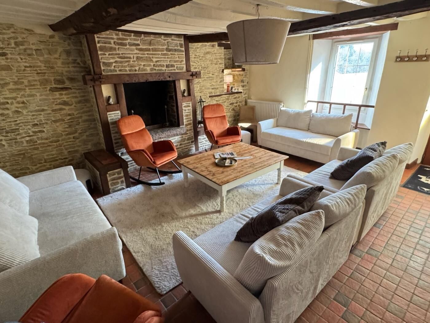 Fireplace, foosball, table tennis