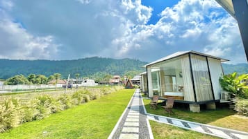 ラグジュアリー テント | 1 室のベッドルーム、WiFi (無料)、ベッドシーツ