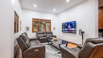 32-inch flat-screen TV with cable channels