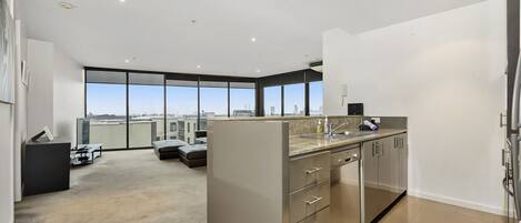 Fridge, oven, stovetop, toaster