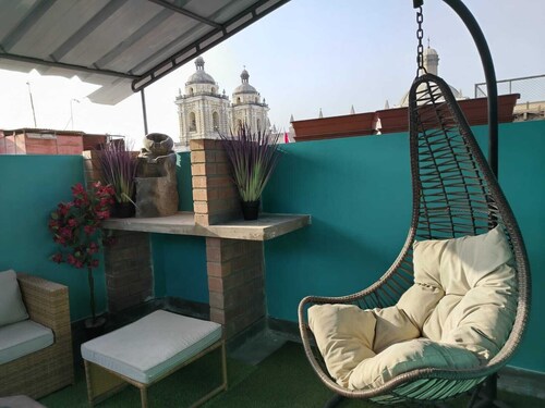 Charming room with terrace in amazing Lima with WiFi