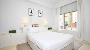 2 bedrooms, bed sheets