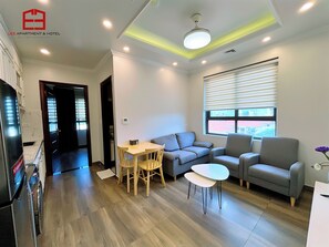 Familieleilighet, 1 soverom, tekjøkken, byutsikt | Utsikt fra rommet