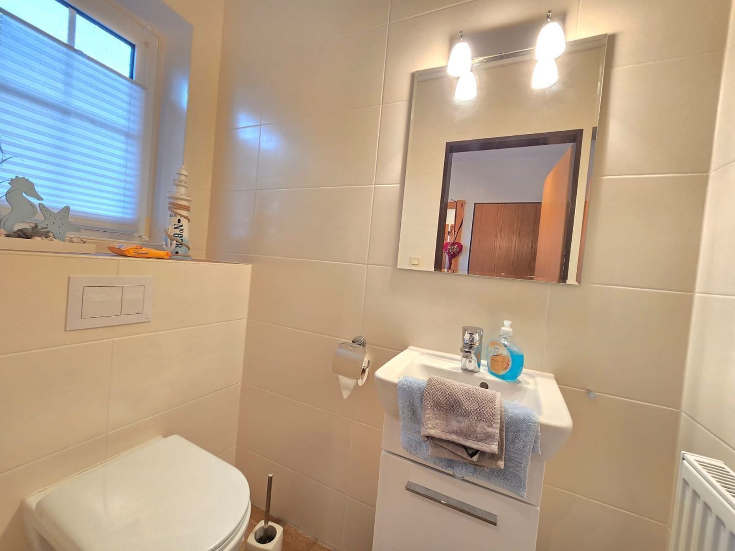 Dusche, Haartrockner, Seife