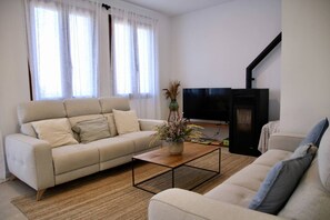 Télévision, cheminée