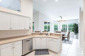 Microwave, oven, stovetop, dishwasher