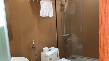Free toiletries, hair dryer, slippers, towels